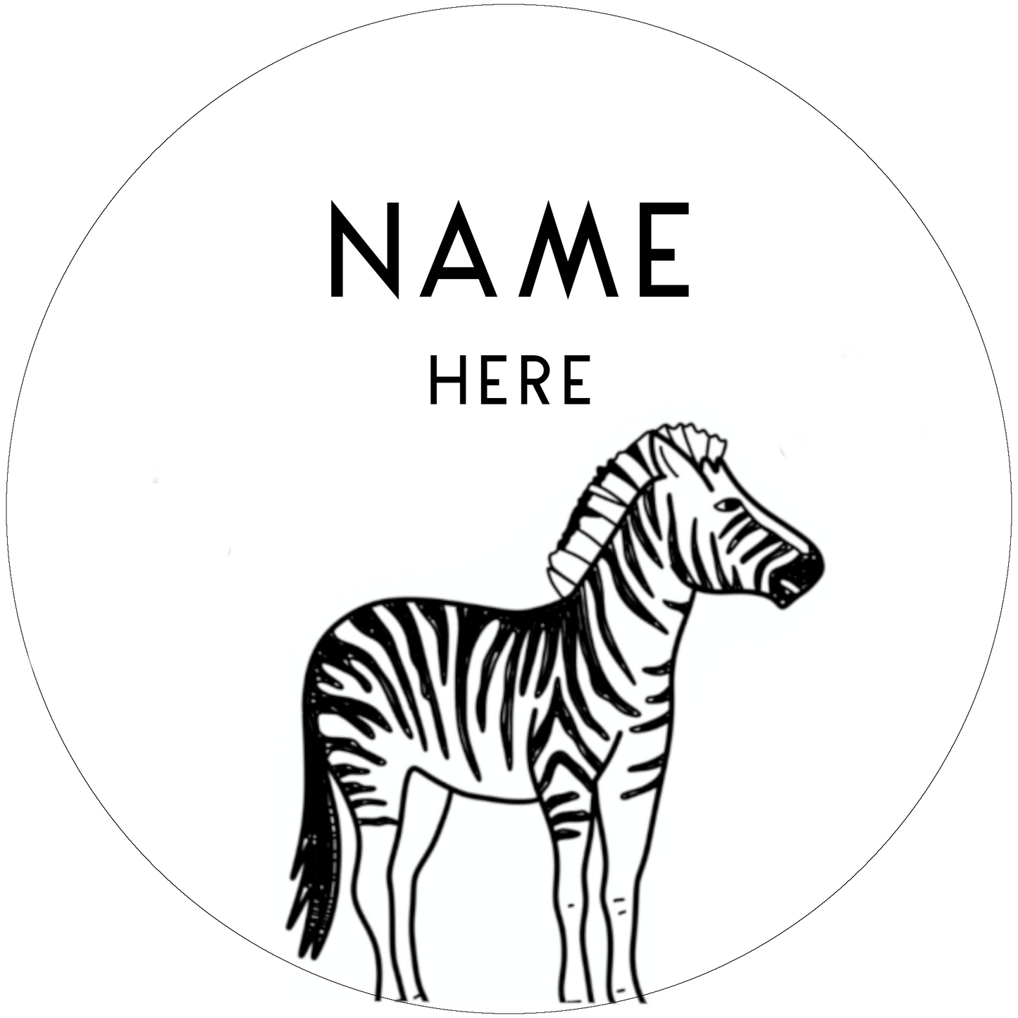 Bag Tag - Zebra